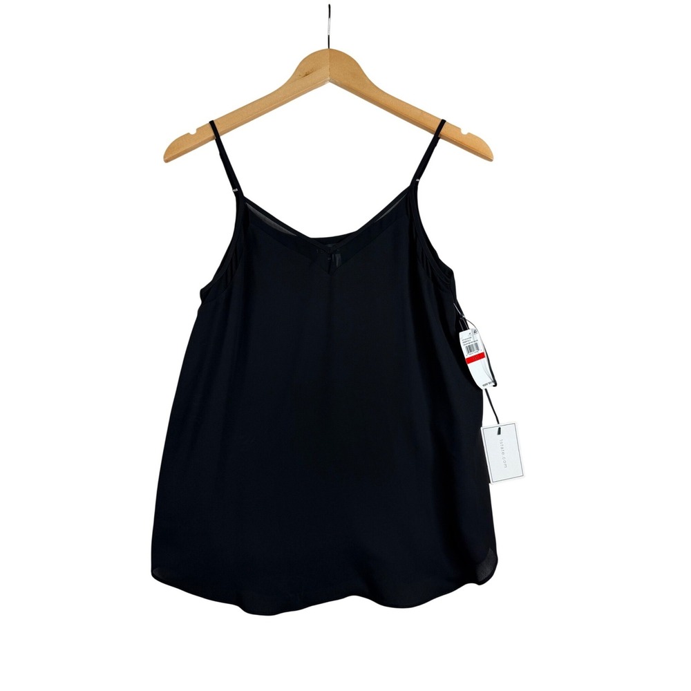 New 1. State V-neck Tank Blouse size XS Black - Picture 1 of 8
